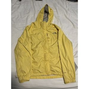 The North Face Jacket Womens L Yellow Windbreaker Hyvent